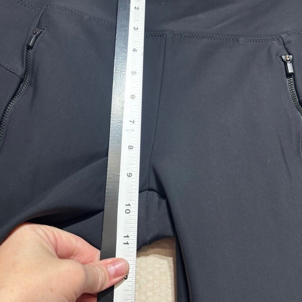 Athleta Stellar Tight Leggings Size Small Black Zip Pockets Trouser Style - Picture 6 of 10